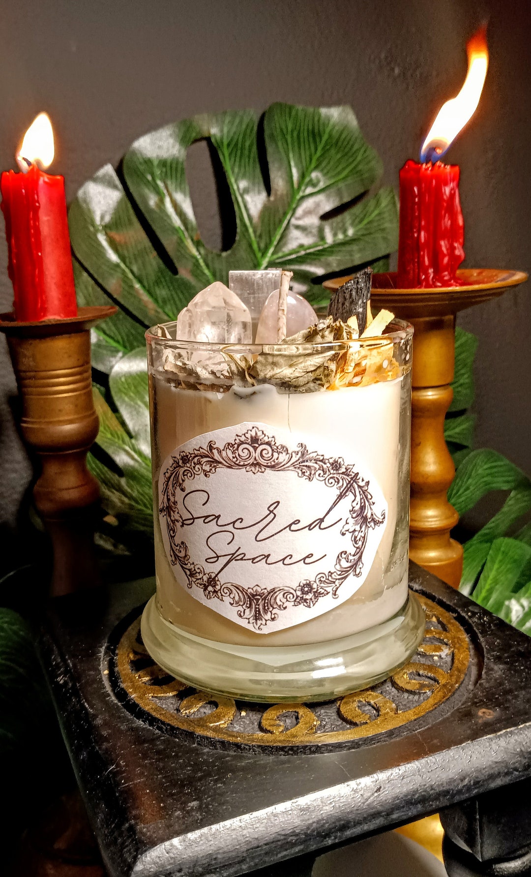 Sacred Space Candle, Cleansing Candle, Energy Work, Meditation Candle