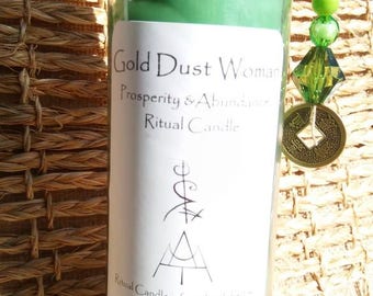 Money Drawing Candle... Crystal Infused Candle. Money spell candle. Money drawing novena. Ritual spell candle. Money Ritual Candle.