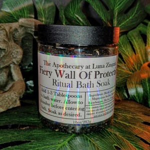 Fiery Wall of Protection, Ritual Bath Soak, Protection Bath Salt, Fwop Bath Soak, Ritual Bath Salts, Shielding Bath Salts, Ritual Bath