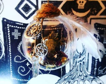 Witch Ball © , House Blessing Ball, witches amulet, witches house blessing, home amulet, witches amulet, witch ball amulet