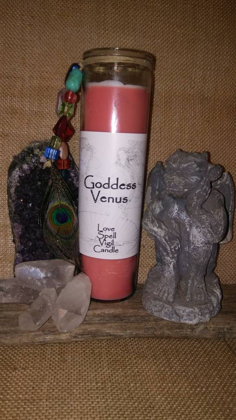 Love Spell Candle... Goddess Candle. Venus Candle. Ritual Love Spell ...