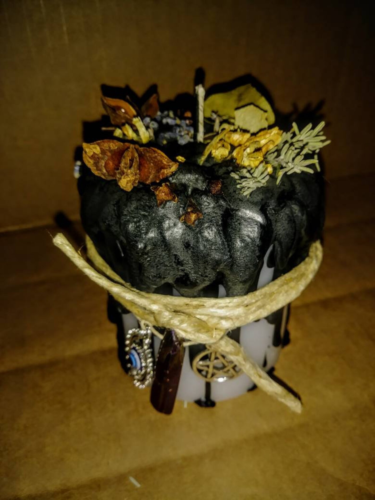 Protection From Evil Candle Evil Eye Candle Banishing Spell Etsy