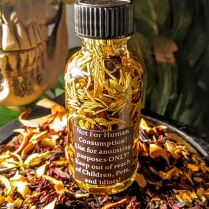 Flying Devil Oil, Conjure Oil, Hex Breaking Oil, Curse Removal, Jinx Removal, Banishing Oil, Ritual Protection Oil, Ritual Oils, Magick Oils image 6