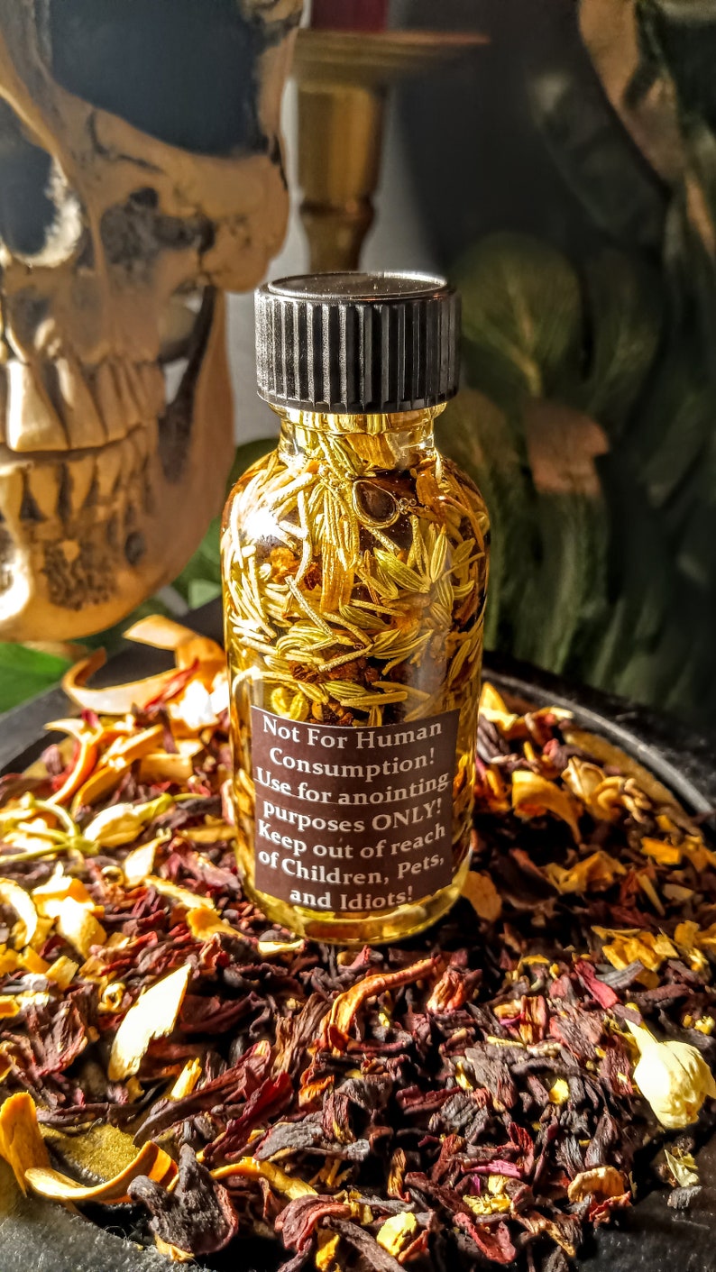 Flying Devil Oil, Conjure Oil, Hex Breaking Oil, Curse Removal, Jinx Removal, Banishing Oil, Ritual Protection Oil, Ritual Oils, Magick Oils image 6