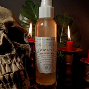 Vampyr Body Mist, Gothic Perfume Body Mist, Shimmering Body Mist, Shimmer Mist, Witchy Perfume, Witchy Body Spray, Vampire Perfume