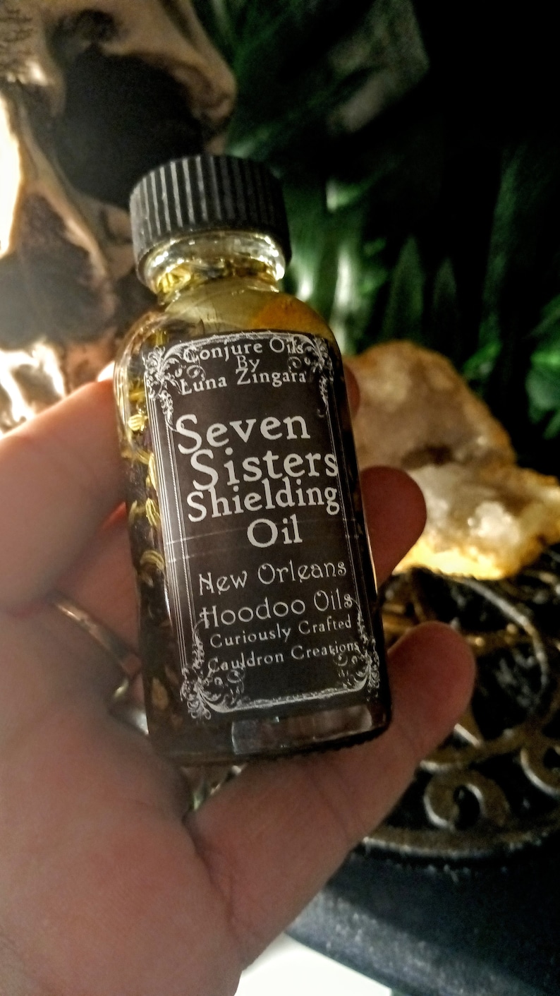 Seven Sisters Shielding Oil, Shielding Oil, Return to Sender Oil, Curse Removal, Jinx Removal, Banishing Oil, Ritual Protection Oil image 8