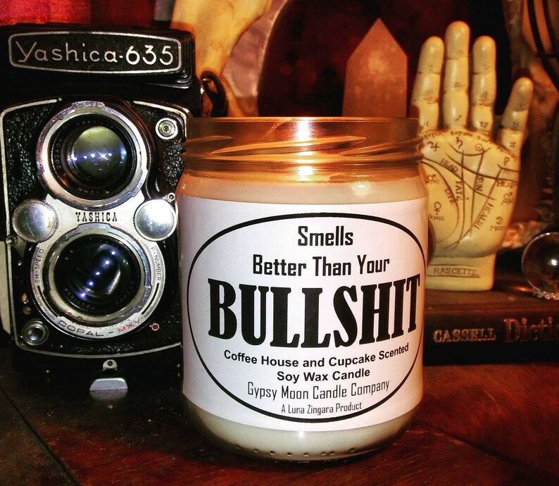 Snarky Candles Cranky Candles coffee and Cupcakes bakery Etsy