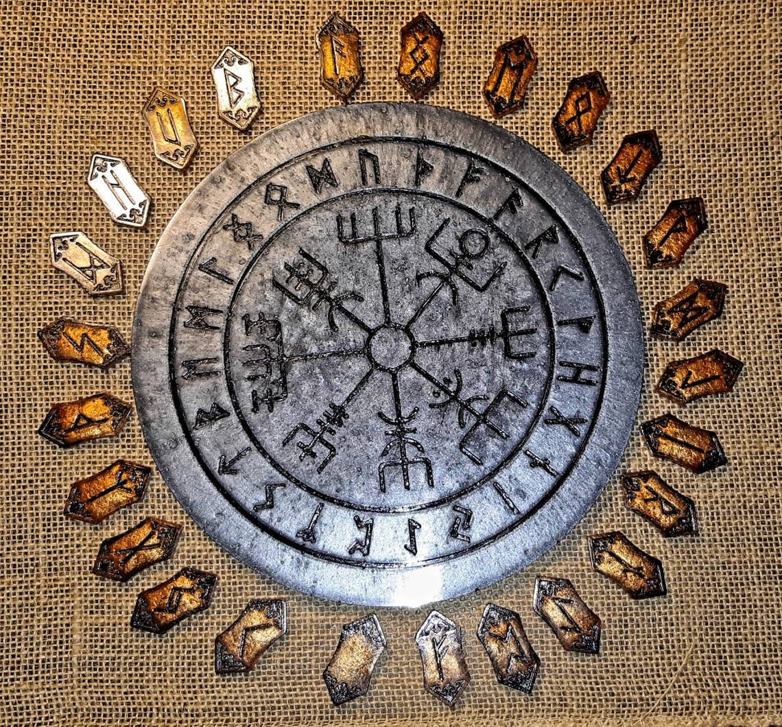 Rune Stone Set. Rune Divination Set. Resin Rune Set. Etsy