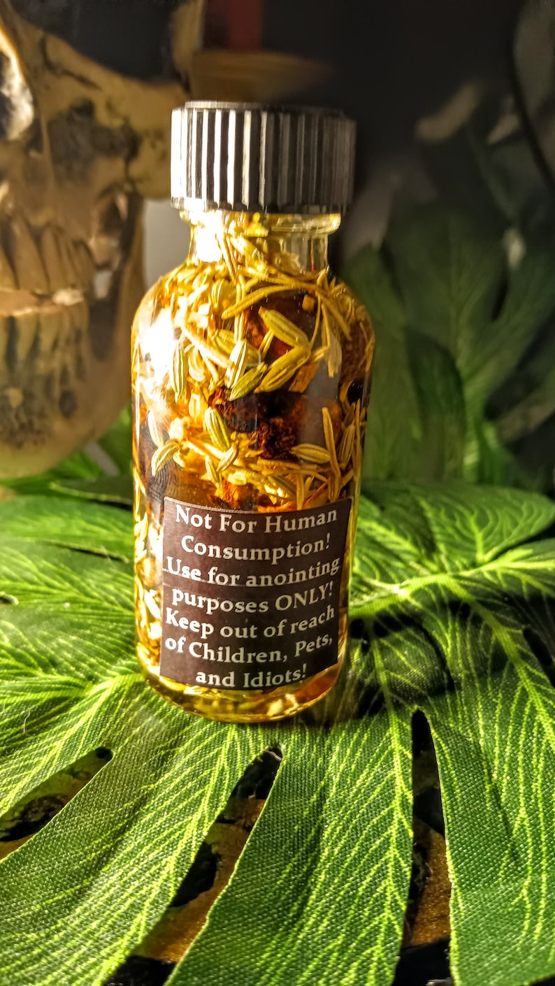Flying Devil Oil, Conjure Oil, Hex Breaking Oil, Curse Removal, Jinx Removal, Banishing Oil, Ritual Protection Oil, Ritual Oils, Magick Oils image 3