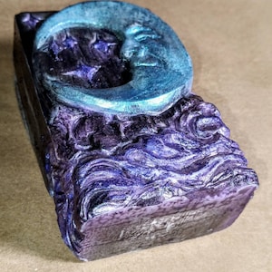 Celestial Bar Soap, Moon and Stars Soap, Hand Painted Soap, Create your own scent, Witchy Soap, Witch Bathroom Aesthetic, Vegan Soap image 10