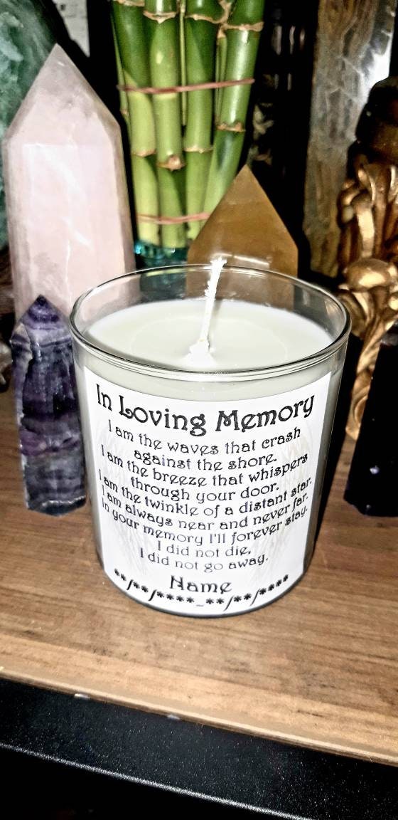 Memorial Candle Memorial Service Candle Funeral Candle Etsy UK