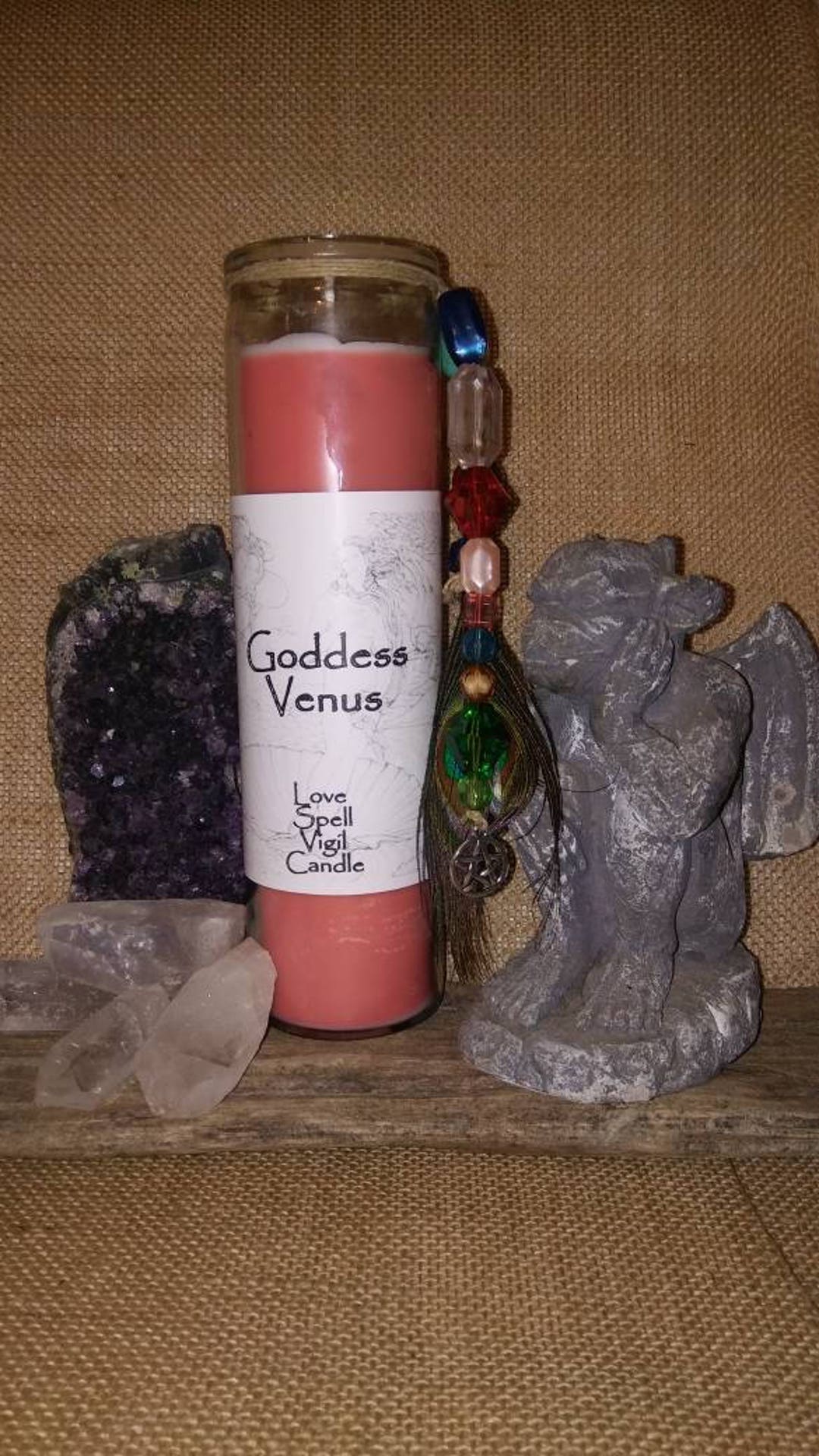 Love Spell Candle... Goddess Candle. Venus Candle. Ritual Love Spell ...