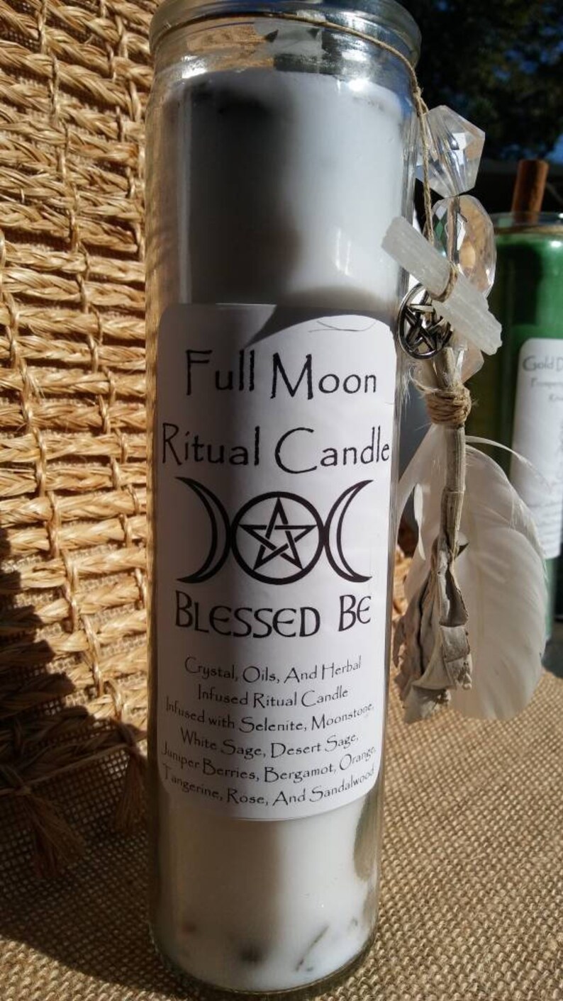 Full Moon Ritual Candle... Full Moon Spells. Moon Phase Etsy