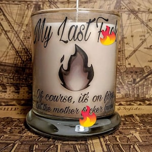 MATURE candle. My Last F*ck Candle. Profanity Candle, Snarky Candle, Funny Candle, Mom's Last Fck, Candle gifts. Christmas Gifts.