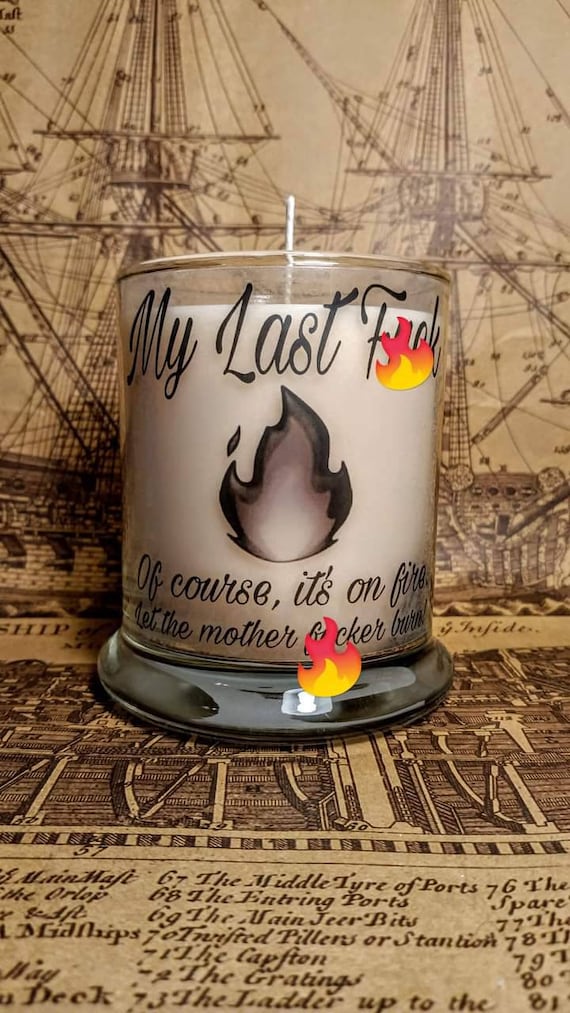 MATURE candle. My Last F*ck Candle. Profanity Candle, Snarky Candle, Funny Candle, Mom's Last Fck, Candle gifts. Christmas Gifts.