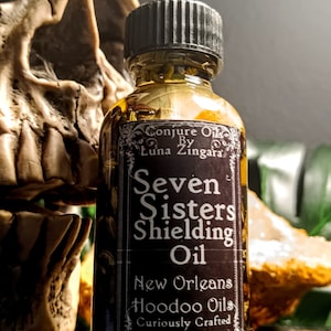 Seven Sisters Shielding Oil, Shielding Oil, Return to Sender Oil, Curse Removal, Jinx Removal, Banishing Oil, Ritual Protection Oil image 1