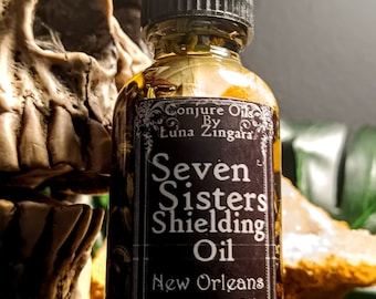 Seven Sisters Shielding Oil, Shielding Oil, Return to Sender Oil, Curse Removal, Jinx Removal, Banishing Oil, Ritual Protection Oil