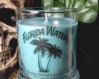 Florida Water Candle, Florida Water, Prosperity Candle, Protection Candle, Traditional Hoodoo, Conjure Candles, Hoodoo Candle, Witch Gifts
