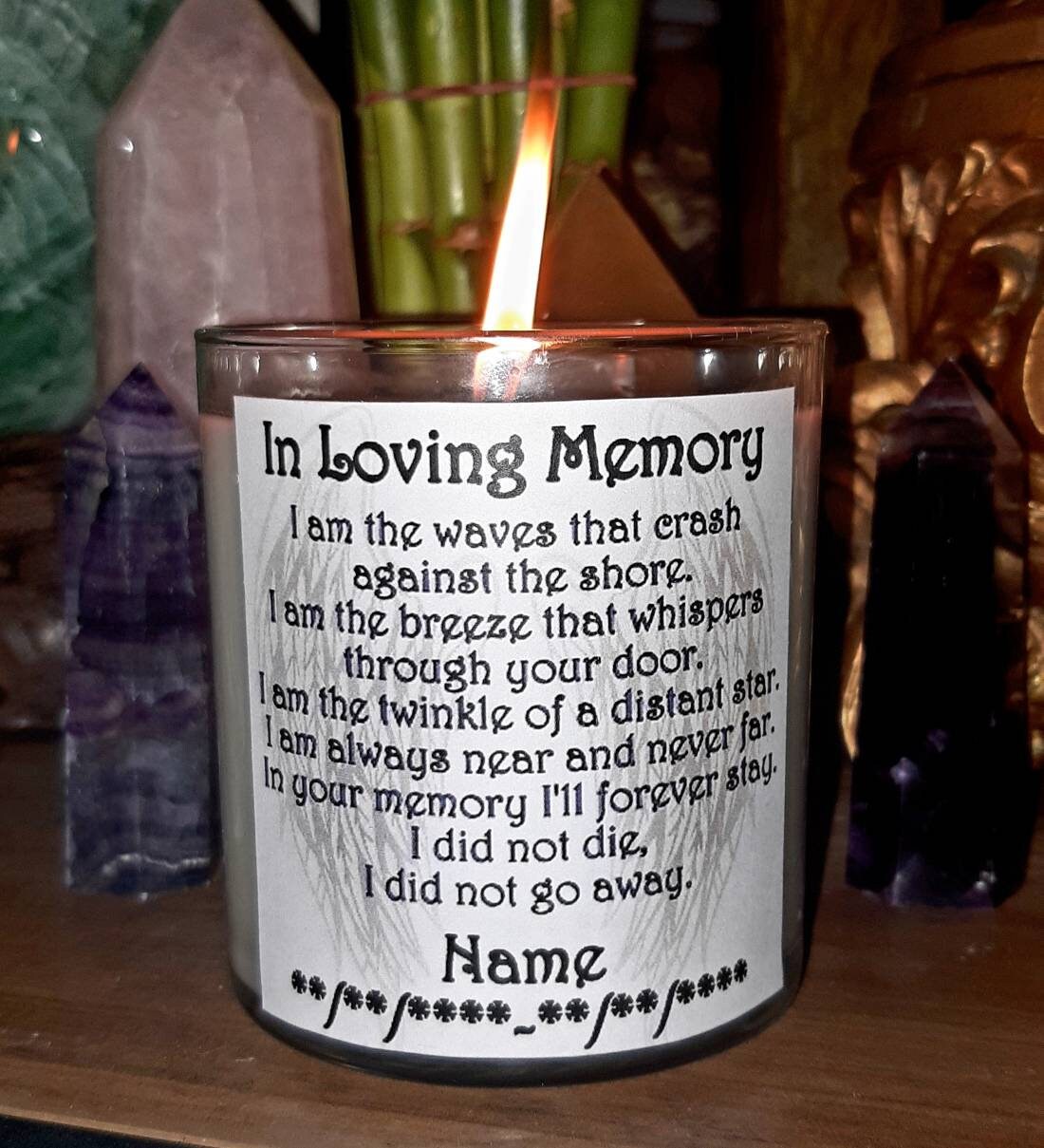 Memorial Candle Memorial Service Candle Funeral Candle Etsy UK