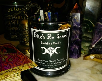 Bitch Be Gone, Banishing Candle, Binding Candle, Banishing, Binding, Evil Eye Candle, banish Gossip, banish evil, Bind and Banish