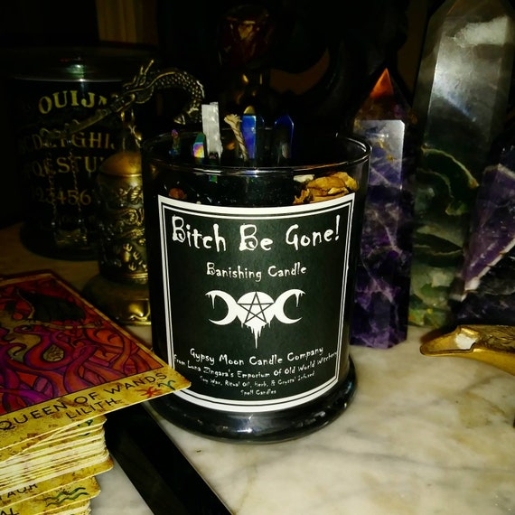 Bitch Be Gone, Banishing Candle, Binding Candle, Banishing, Binding, Evil Eye Candle, banish Gossip, banish evil, Bind and Banish