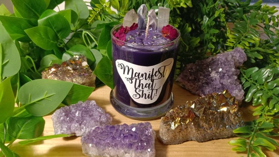 Manifestation Candle, Manifestation Spell, Manifestation Ritual, Law Of Attraction, Law of Attraction Spell, Spell Candle, Witchy Rituals