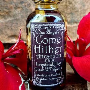 Come Hither Oil, Love Conjure Oil, Love Attraction Oil, Sex Magick Oil, Romance Conjure Oil, Love Spell Conjur Oil, Ritual Oils, Magick Oils