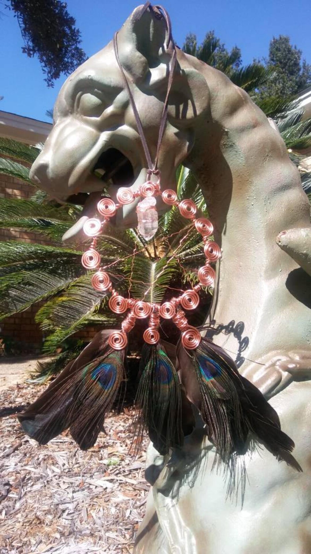 Copper Dream Catcher Pentacle Dream Catcher Witches Etsy