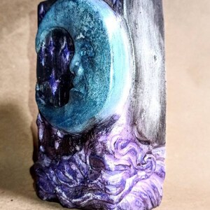 Celestial Bar Soap, Moon and Stars Soap, Hand Painted Soap, Create your own scent, Witchy Soap, Witch Bathroom Aesthetic, Vegan Soap image 7