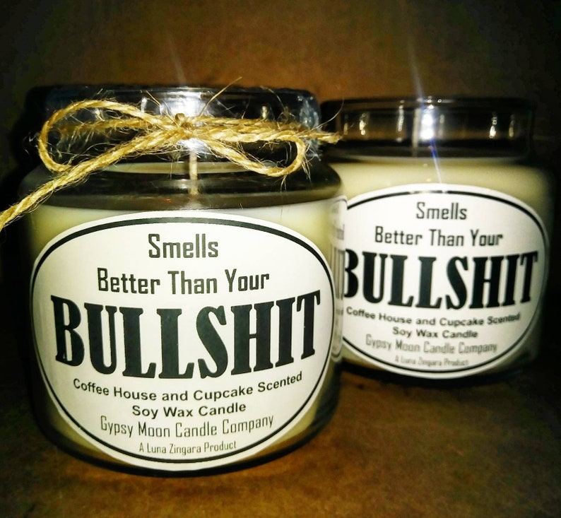 Snarky Candles Cranky Candles coffee and Cupcakes bakery Etsy