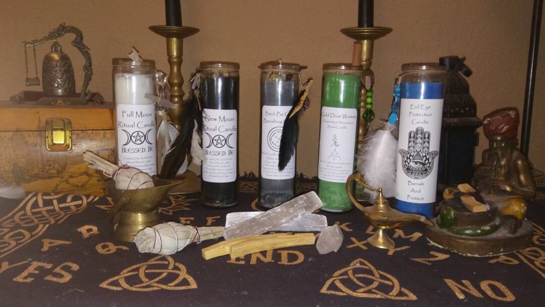 New Moon Ritual Candle... New Moon Spells. Moon Phase Candle. Witches