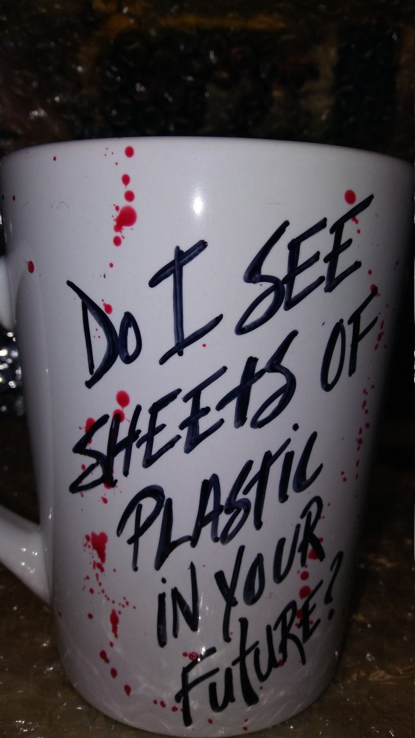 Dexter. Hand Painted Mug. Dexter Killer. Dexter Serial Killer. | Etsy