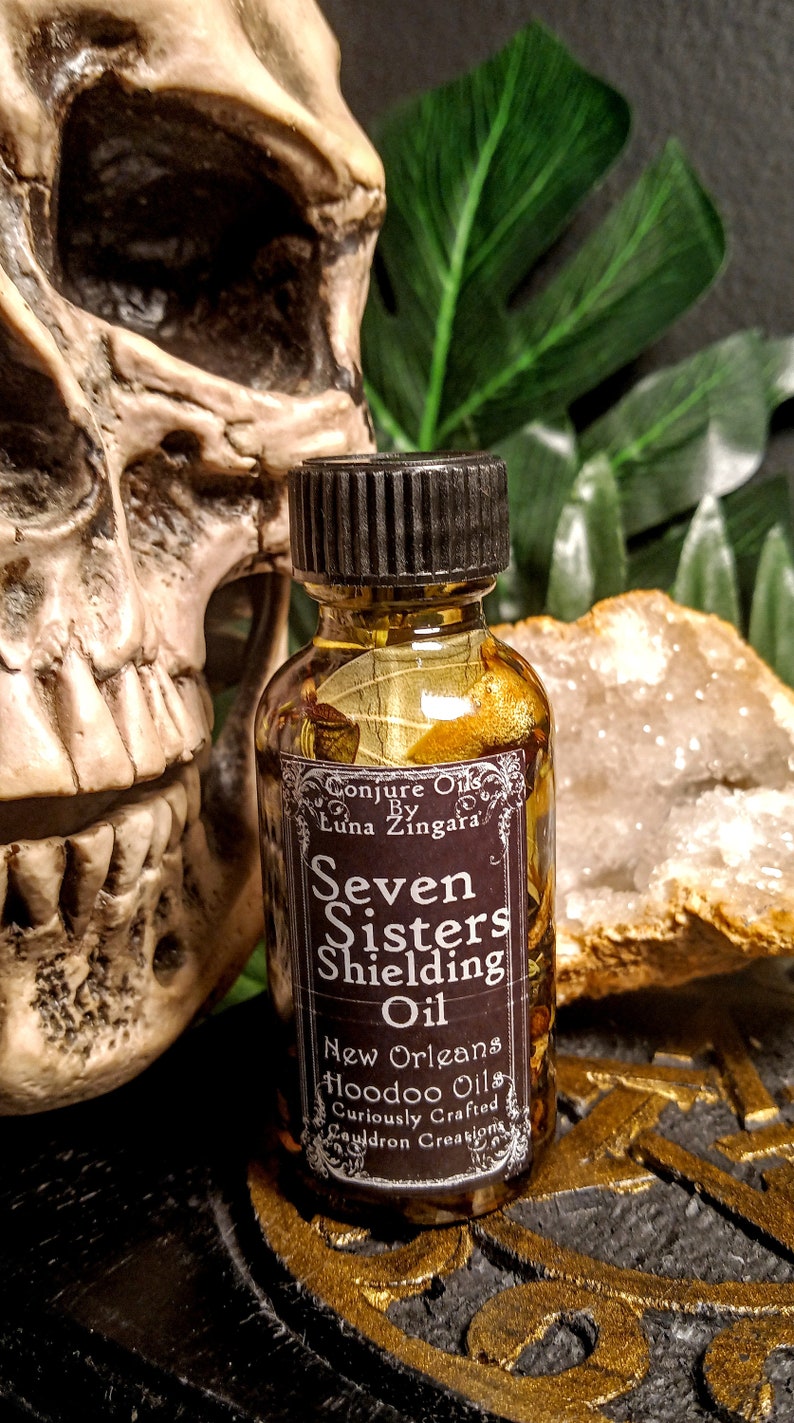 Seven Sisters Shielding Oil, Shielding Oil, Return to Sender Oil, Curse Removal, Jinx Removal, Banishing Oil, Ritual Protection Oil image 9