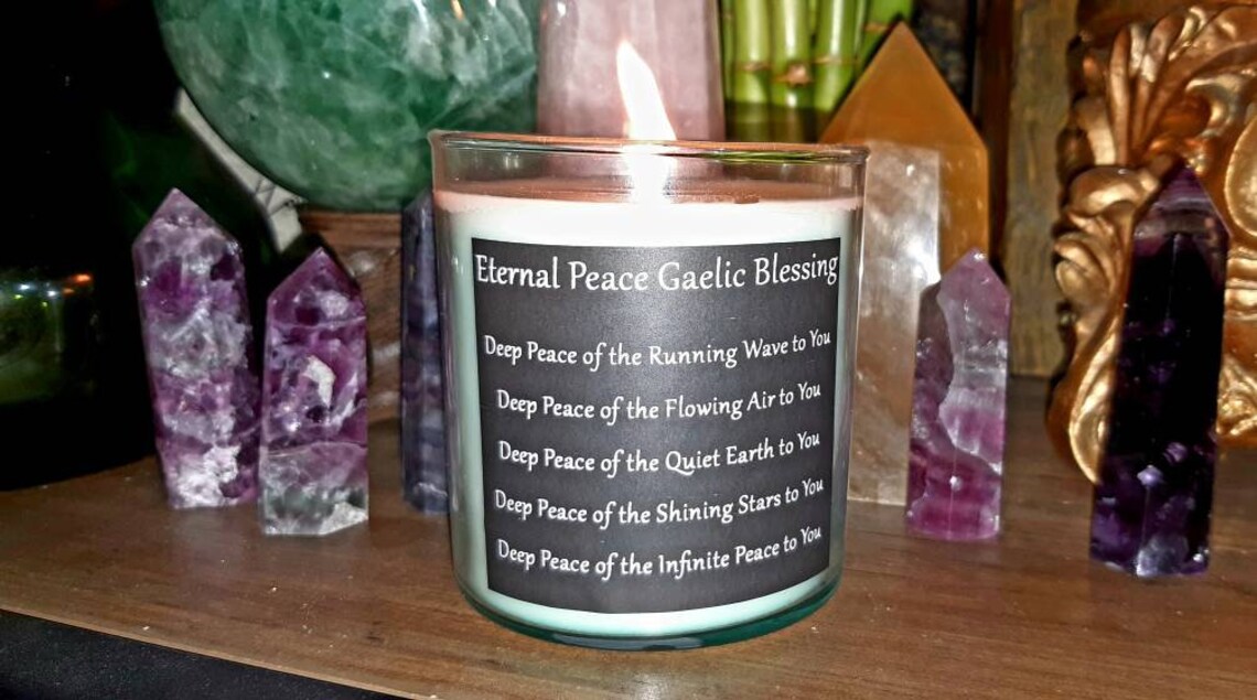 Irish Memorial Candle Gaelic Memorial Candle Irish Funeral Etsy
