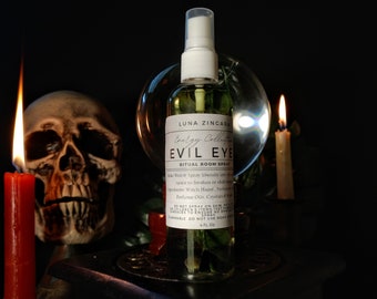 Evil Eye Room Spray. Evil Eye Protection. Smudge Spray. Witches Ritual Spray. Intention Room Spray. Protection Room Spray. Pagan Room Spray.