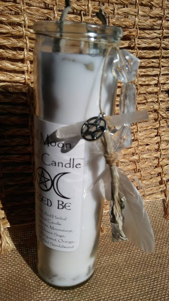 Full Moon Ritual Candle... Full Moon Spells. Moon Phase | Etsy