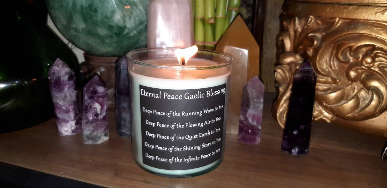 Irish Memorial Candle Gaelic Memorial Candle Irish Funeral Etsy