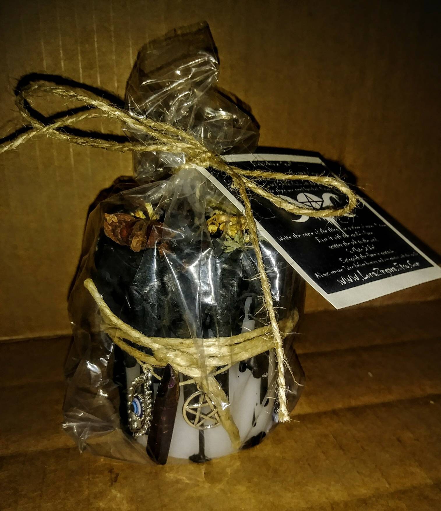 Protection From Evil Candle Evil Eye Candle Banishing Spell Etsy