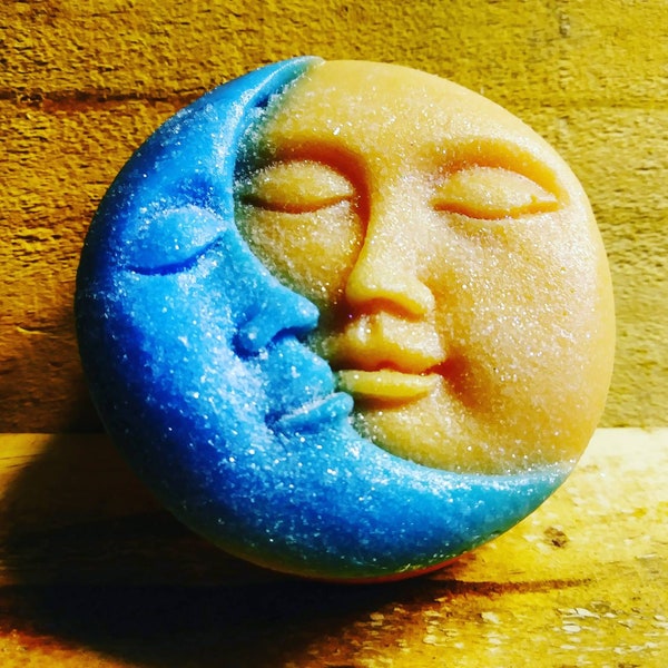 Sun and Moon Soap, Moon and Sun, Witchy Soap, Wiccan Pagan, Novelty Soap, Shea Butter Soap, Cruelty Free Soap, Vegan Soap, Sulfate Free soap