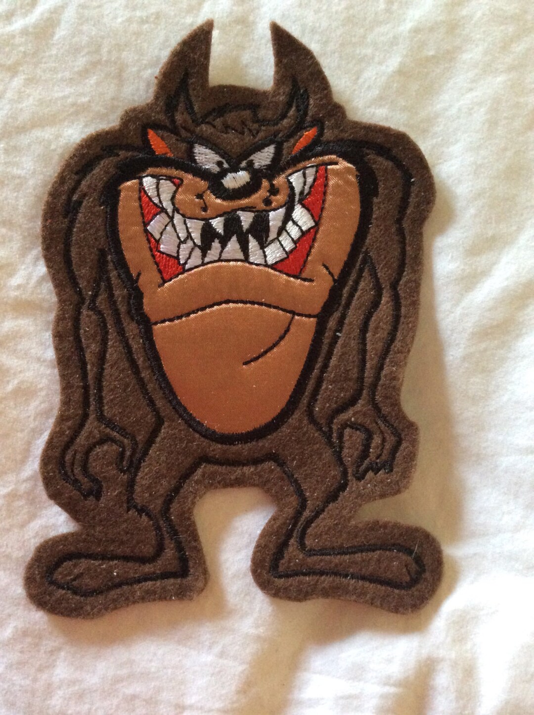 Taz Sew on Applique Patches Size Large Etsy