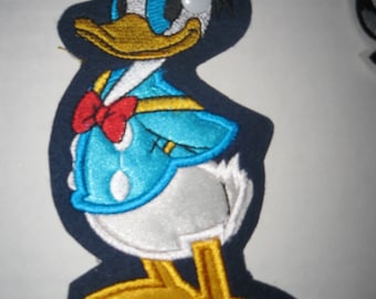 Pato Donald coser en Applique parches tamaño Grande