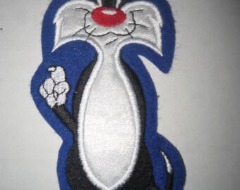 Sylvester The Cat coser en parches tamaño pequeño