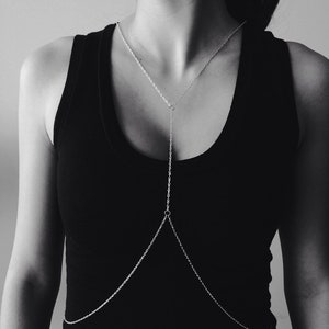 Simple Silver Body Chain