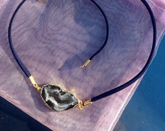 Agate Slice Choker