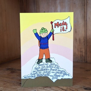 Made it! Encouragement/ achievement/ congratulations card