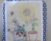 Granny, grandma..a great present that's unique; hot water bottle cover with water bottle included. Embroidered garden scene. Great for Xmas!