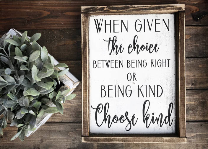 Be kind / choose kind / inspirational quote/ quote/ home/ | Etsy