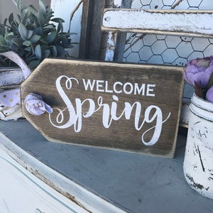 Happy Easter sign - easter - easter decor - mantle decor - happy easter - bunny - spring - welcome spring - wood signs