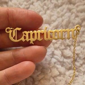 Gouden ketting sterrenbeeld Steenbok