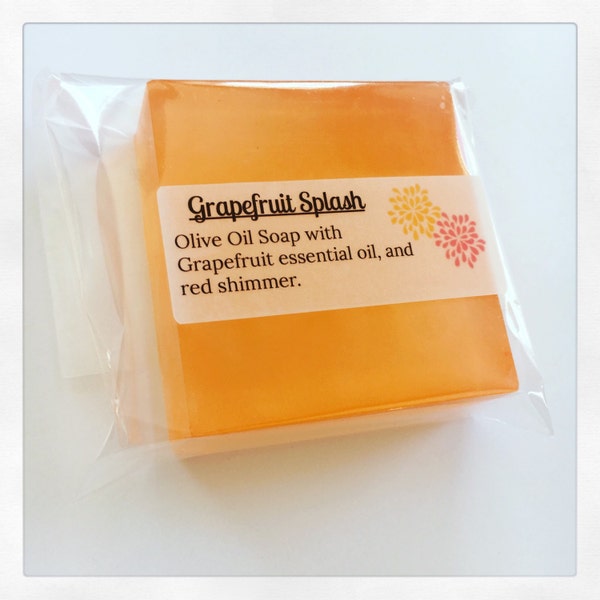 Grapefruit Splash Soap - Handmade natural soap Grapefruit Soap Bar